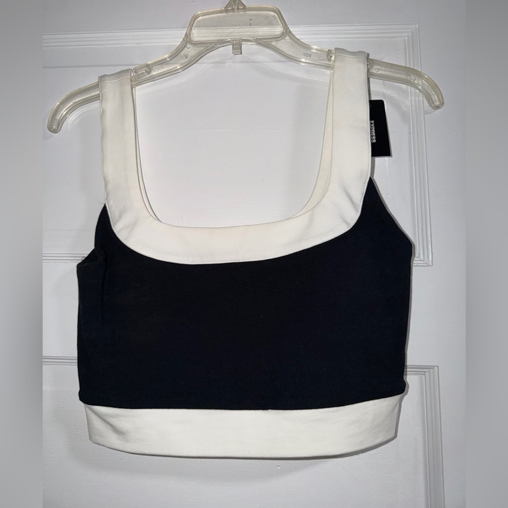 Express Monochrome Cropped Top